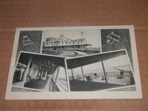 BLOCK ISLAND RHODE ISLAND RI - POSTAL DE LA ERA DE 1940 - EL HOTEL SURF - 3 VISTAS - Imagen 1 de 2