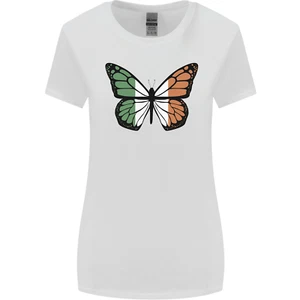 Irish Butterfly Ireland Ire Womens Wider Cut T-Shirt - Picture 1 of 15