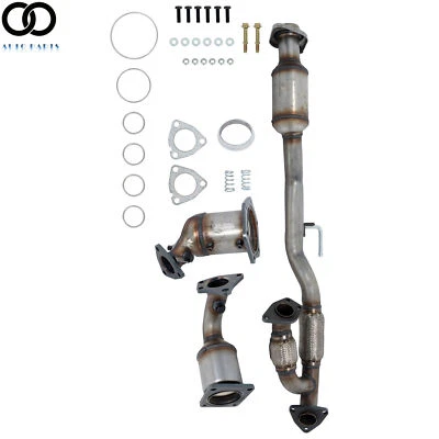 For Nissan Pathfinder 3.5L 2013-2019 ALL 3PCS Catalytic Converter Set Direct Fit - Image 1 of 4