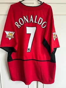 Manchester United 2002-2004 CR Ronaldo 7 Heim Fußball Trikot Größe xl /60217 - Bild 1 von 5