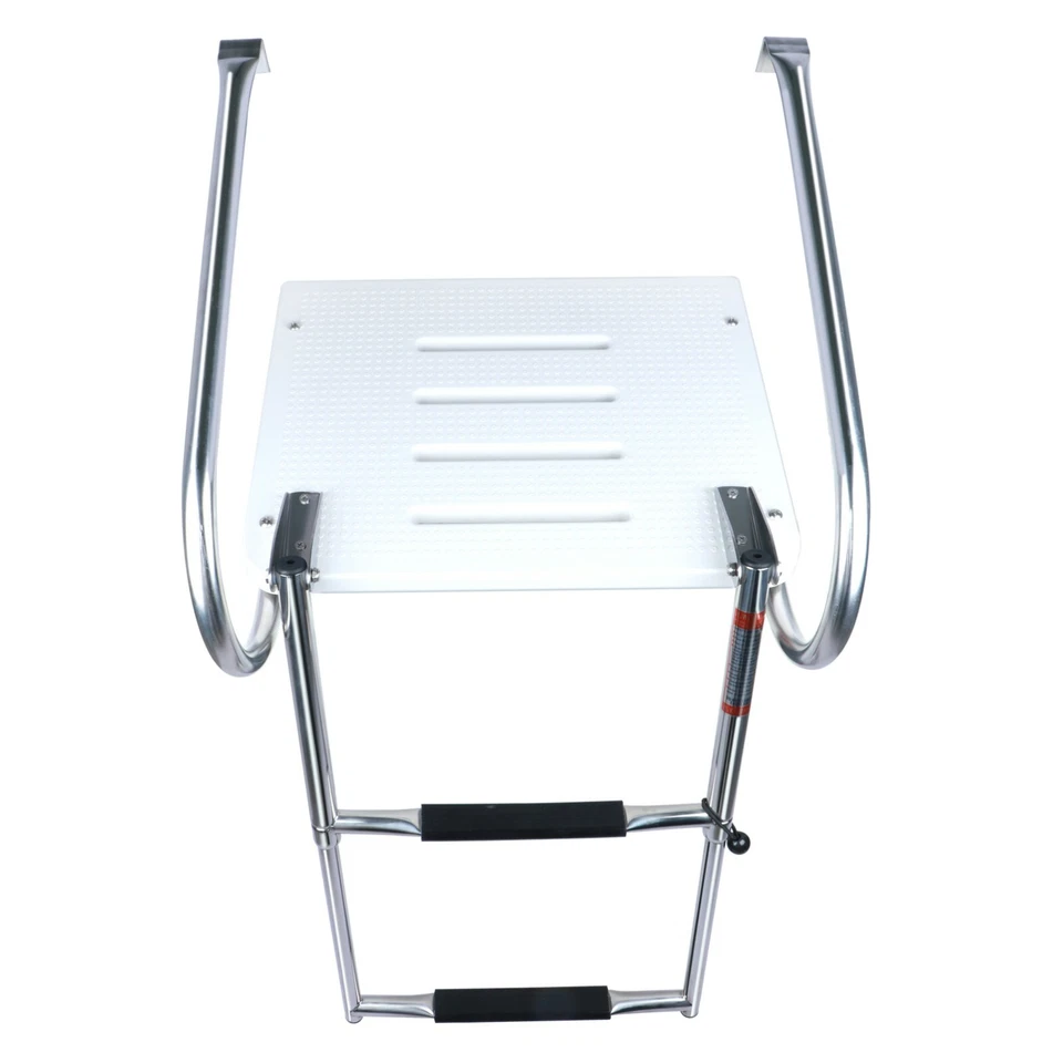  Under Mount Telescopic 2 Steps Boat Ladder Universal Swim Fiberglass Platform - image 1 of 4
