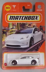 KKar Matchbox - 2024 Basic - 53/100 * Tesla Model 3 - Blanco - Imagen 1 de 6