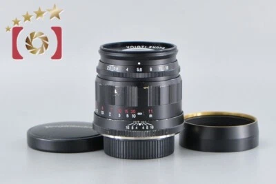 Very Good!! Voigtlander COLOR-HELIAR 75mm f/2.5 Black L39 LTM Leica Thread Mount - Image 1 of 4