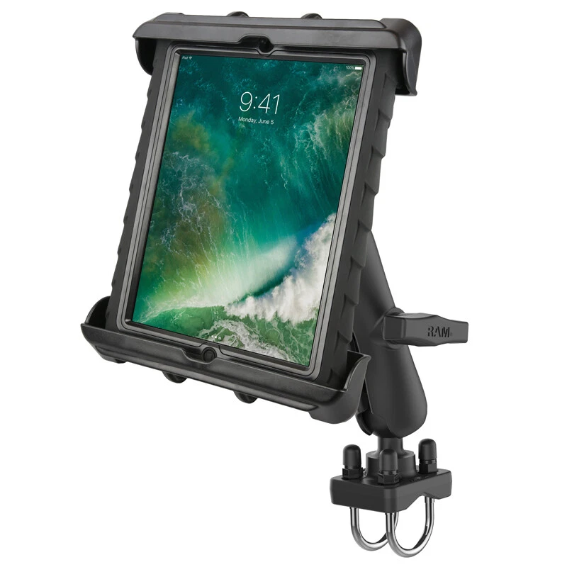 RAM 1.5" Ball Rail Mount with Large Tablet Holder - Fits iPad and More w/ Case - Image 1 of 2
