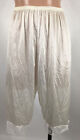 Vintage White Petti Pants Bloomers Shorts Lace Nylon Pollinaise Slip USA sz S