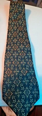 Corbata Museo Metropolitano de Arte Fondo Negro Cruz Geométrica 100% Seda Foto 1 de 3