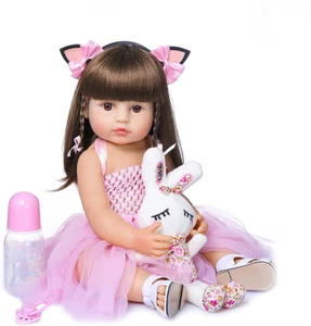 Muñeca Reborn 22" 55CM, Niña Bebé Realista, Cuerpo Completo de Silicona - Picture 1 of 12