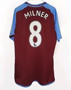 James Milner 2008/09 Aston Villa Home Jersey Shirt Kit Size M - Picture 1 of 13