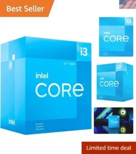 LGA 1700 Intel Core i3-12100F Processor - 12th Gen, 58W Power, No Graphics - Picture 1 of 7