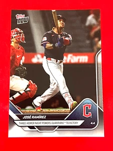 Jose Ramirez 2025 Topps Now 3 Homer Night #42 Guardians 22 - Bild 1 von 2