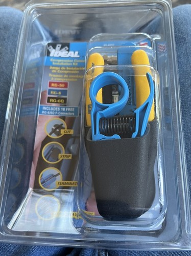 Engarzadora De Cables Coaxiales, Kit De Herraientas De Copresión