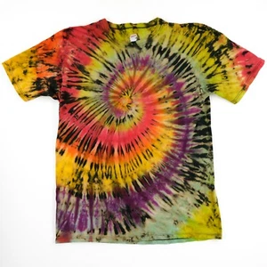 Handmade XL Tie Dye T-Shirt Soffe Crew Short Sleeve USA Cotton Reverse Tie Dye 1 - Picture 1 of 5