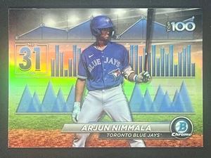 ARJUN NIMMALA 2024 Bowman Scouts Top 100 #BTP-31 Toronto Blue Jays - Picture 1 of 2