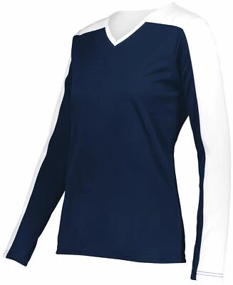 Holloway 女士 100% Poly Interlock Momentum Team 长袖 T 恤 223702 — 第 1/2 张图片