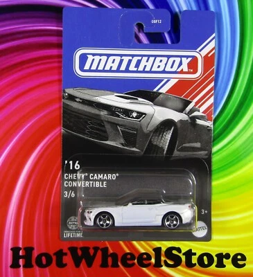 2024 Matchbox   American Convertibles   White   '16 CHEVY CAMARO   MB25-051125 - Image 1 of 4
