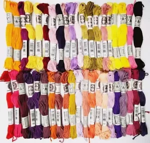 41 DMC Retors #4 Embroidery Floss Lot of 41 Different Colors - Picture 1 of 7