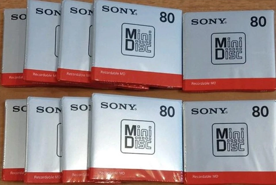 10 pezzi / Sony MDW80T MD Minidisc 80 minuti registrabile mini disco multimed...