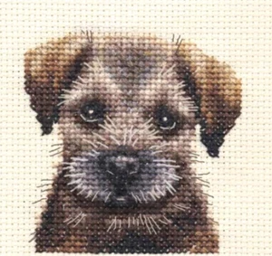 BORDER TERRIER PUPPY Dog Full counted cross stitch kit All materials FIDO - Picture 1 of 1