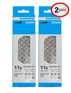 2 Pairs of SHIMANO CN-HG901, Grey, 11-SPEED - Picture 1 of 3