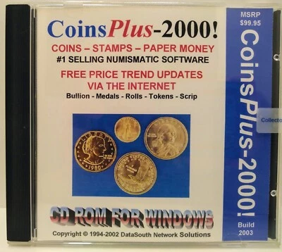 CoinsPlus 2000 Gold Edition - Collector's Paradise Software - Coin Database  - Image 1 of 2