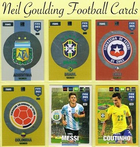 FIFA 365 2016-2017 ☆ INTERNATIONAL STARS ☆ [Nordic] Football Cards #316 to #351