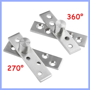 57mm-150mm Length Stainless Steel Brushed 360 Degree Rotatable Door Pivot Hinge - Picture 1 of 30