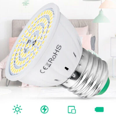 LED Plant Grow Light Bulb Greenhouse Indoor Veg Flower Plant Lamp 48/60/80LEDs - Image 1 of 4