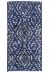 Geometric Diamond - Navy, Moroccan Transitional Area Rug - 516 - Picture 1 of 6