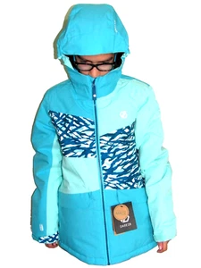 Dare 2b Girls size 13-YRS Aqua Print Waterproof Insulated Hood Ski Winter Jacket - Picture 1 of 19