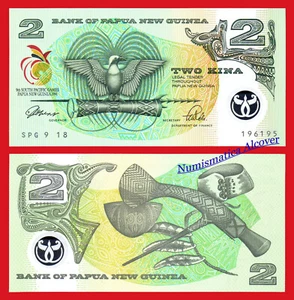 PAPUA NUEVA NEW GUINEA 2 Kina 1991 Conmemorativo Pick 12 SC / UNC - Imagen 1 de 1