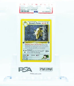 1st Edition PSA 9 MINT GIOVANNI'S PERSIAN 2000 Gym Challenge Set Pokemon Card #8 - Picture 1 of 2