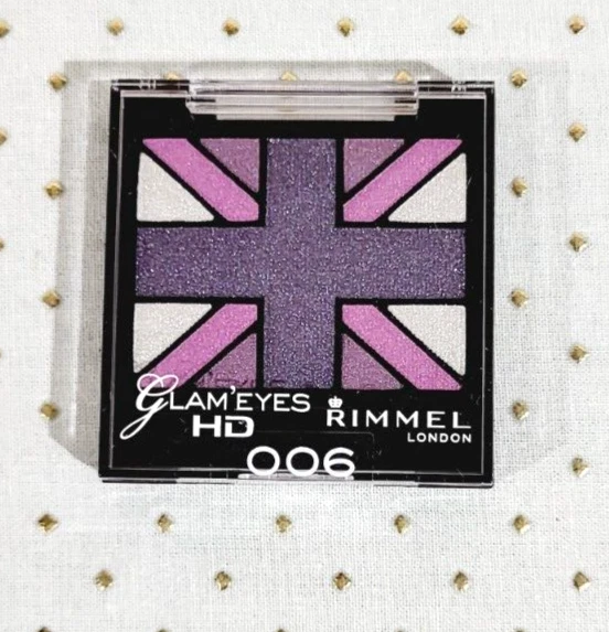 Rimmel London GLAM EYES TRIO EYE SHADOW Powder Eye Shadow 006 PURPLE REIGN - NEW - Image 1 of 1