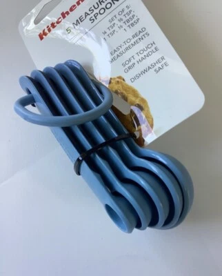 KitchenAid 5 Piece Measuring Spoon Set Blue Velvet Color Coordinated Kitchen - Image 1 of 2