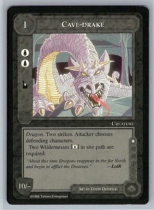 Cave-Drake casi nuevo limitado The Wizards Middle Earth CCG LoTR - Imagen 1 de 2