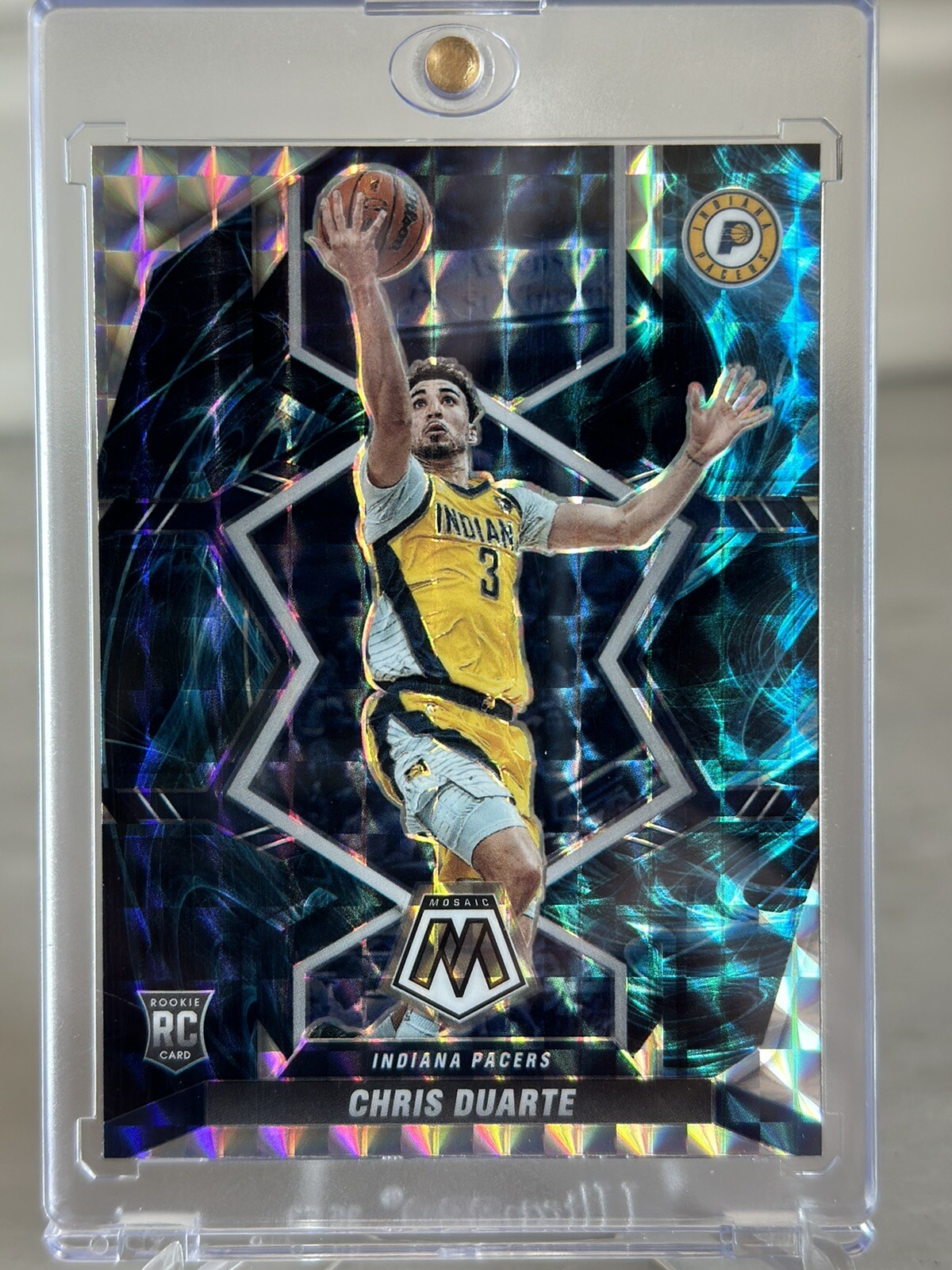 Mosaic 2021-22 Genesis Chris Duarte #217 RC Rookie *CASE HIT* SSP INDIANA PACERS