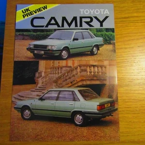 Toyota Camry MK1 Sedán 1832cc Mercado Reino Unido Vista previa Folleto de Lanzamiento 1982-1983 - Imagen 1 de 1