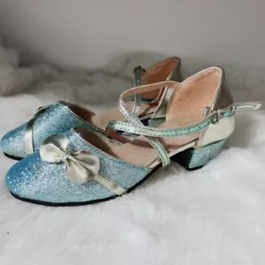 Girl Princess Sweet Style Kids Shoes New Children Sandals Shiny High Heels Shoes - Picture 1 of 5