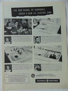 1946 Family Orders a New G E Electric Sink vintage art print ad - Picture 1 of 1