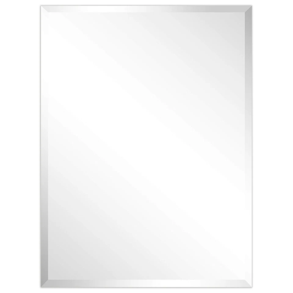 Empire Art Direct Frameless Wall Mirror 40"W "H Beveled Prism Rectangle