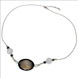 Simple Beaded Pendant Necklace - Picture 1 of 6