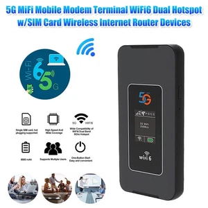 5G MiFi Mobile Modem Terminal WiFi6 Dual Hotspot Wireless Internet Router Device - Bild 1 von 9