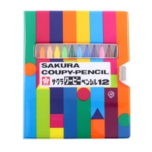 Sakura Crepas Coupy Pencil 12 colors in soft case FY12-R1 - Picture 1 of 8