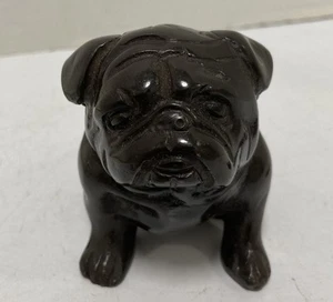 Heavy bulldog paper weight Dark Finish Metal - Picture 1 of 5