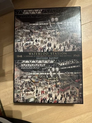 Waterloo Station Puzzle 1000 Pieces, Southern Railway Centenary Theme - Image 1 of 4