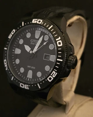 Men's Citizen Eco-Drive Scuba Fin Watch FREE SHIPPING. - Image 1 of 4