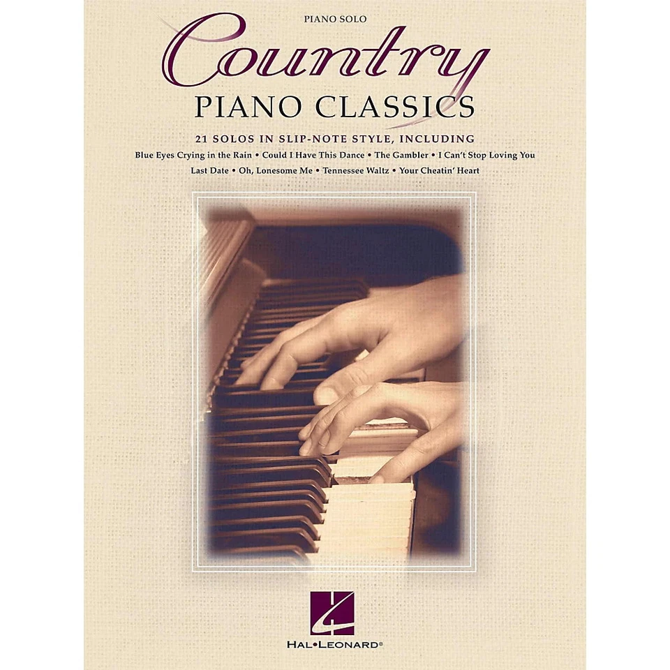 Hal Leonard Country Piano Classics - 21 solos em estilo slip-note - Imagem 1 de 1