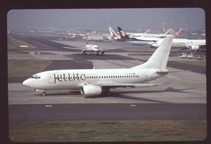 Orig ein Airline Dia JetLite 737-7Q8 VT-SJE - Bild 1 von 1