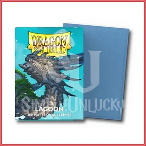Lagoon 100 Matte Dual Dragon Shield Sleeves Standard Size🐉for Pokemon MTG - Picture 1 of 2