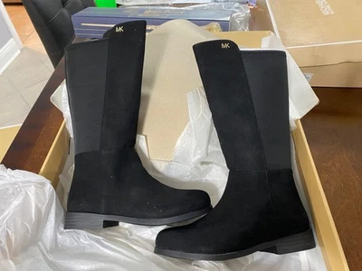 Botas Michael Kors Niñas EMMA BROMLEY GAMUZA NEGRA TALLA 13 - NUEVAS EN CAJA Foto 1 de 4