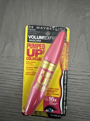 Maybelline Colossal Volume Express Pumped Up Mascara 214 GLAM BLACK - Image 1 of 2